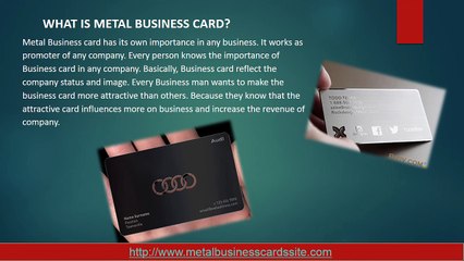 Black Metal Business Card
