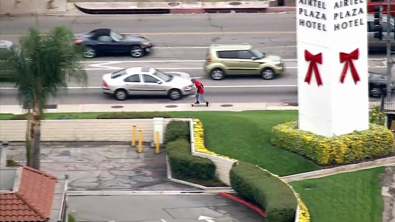 Course poursuite en long board