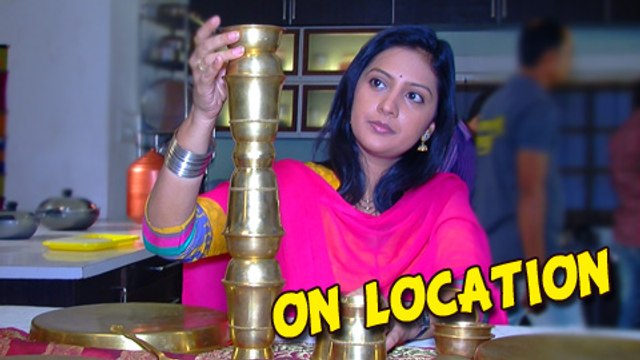 Honar Sun Mi Hya Gharchi - Behind the Scenes - Tejashri Pradhan in Playful Mood! - Marathi Serial