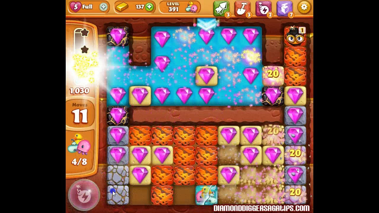 Diamond Digger Saga Level 391 No Boosters