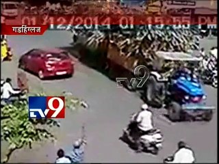 Kolhapur Accident CCTV-TV9