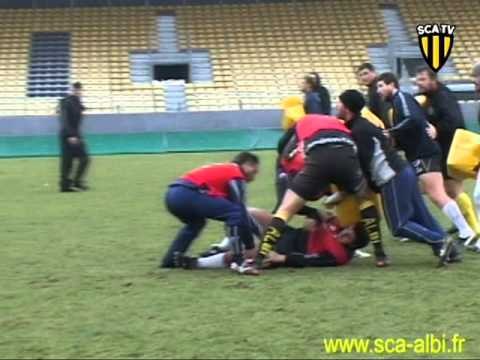 Rugby Pro D2 préparation du match Albi-Pau