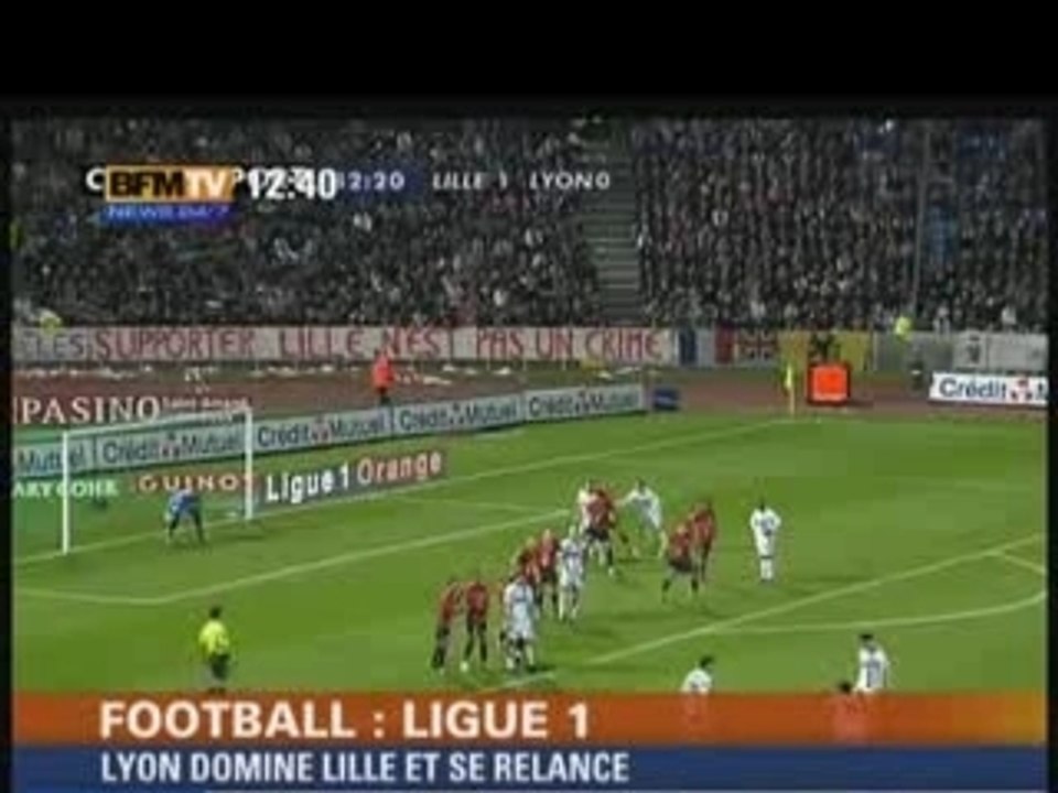 Les buts Lille-Lyon 1-2