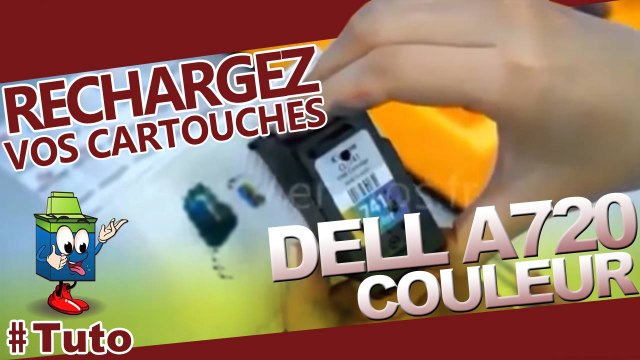 Comment recharger une cartouche d'encre Dell A720