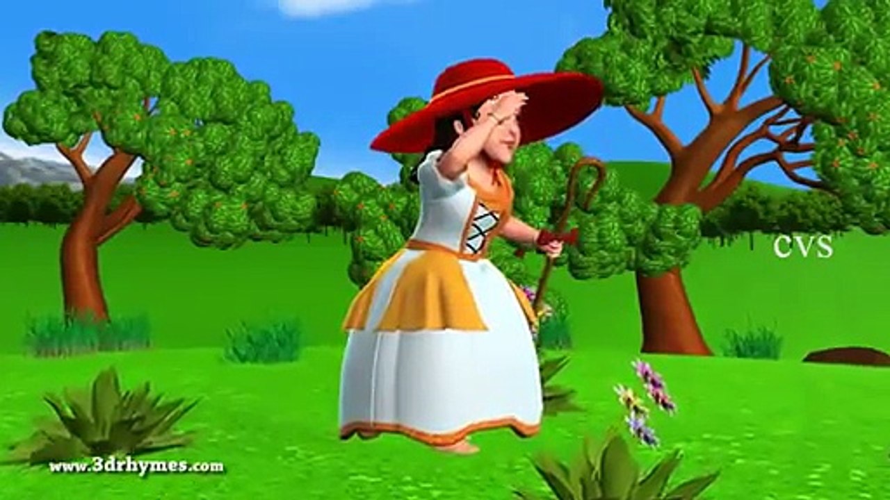Little Bo Peep has Lost her Sheep - 3D Animation English Nursery rhymes for children.mp4