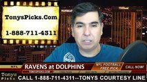 Miami Dolphins vs. Baltimore Free Pick Prediction NFL Pro Football Odds Preview 12-7-2014