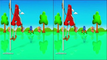 Stereoscopic 3D videos for 3D glasses  - Letter A song.mp4