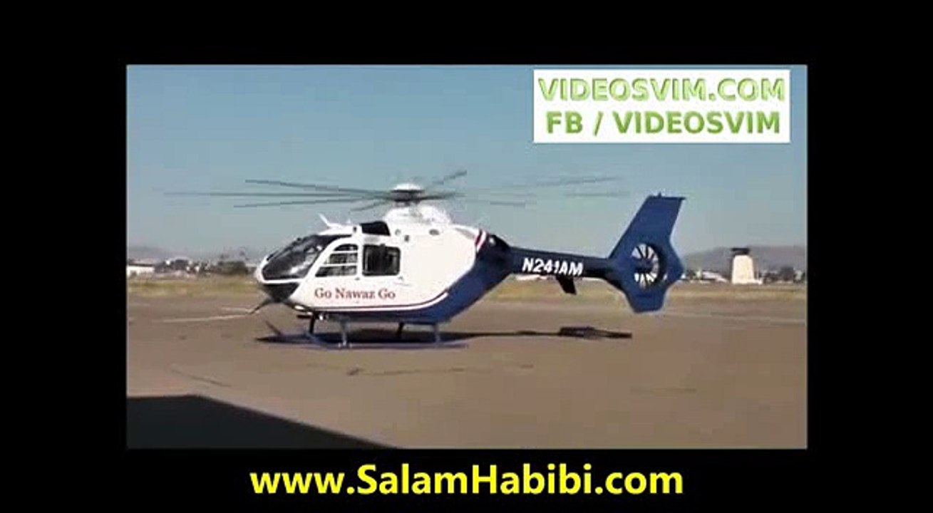 Go Nawaz Go On Private Helicopter Owned By A Pakistani Business Man In London_(new)