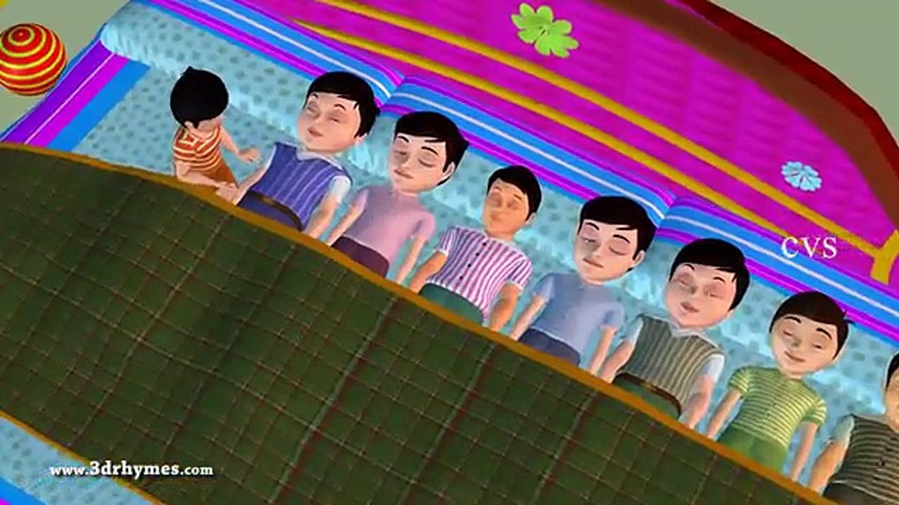 There were ten in the bed - 3D Animation English Nursery rhyme for children (Ten in a bed).mp4