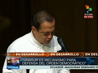 UNASUR ha respondido eficazmente en crisis sanitarias: Ricardo Patiño