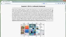 IOS 8.1.1 JAilbreak Untethered Tutorial Unlock Any iphone6, iPad2