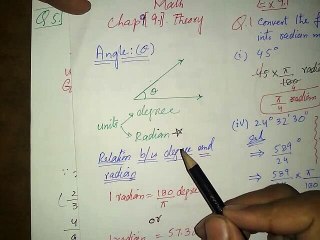 maths XI Ex9.1 basic theory