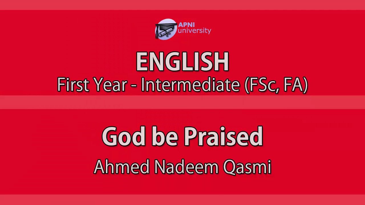 God Be Praised