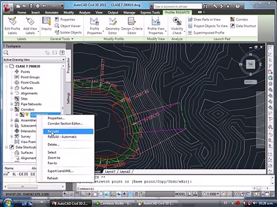 [05_20] AutoCAD Civil 3D 2010 - Corredores | Clase 5