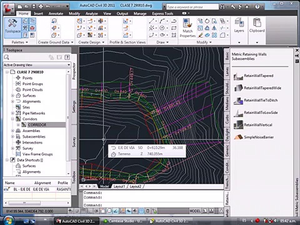 [06_20] AutoCAD Civil 3D 2010 - Corredores | Clase 5