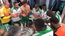 La joie des Verts après la victoire à Montpellier