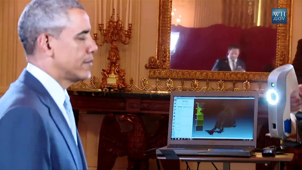 Obama impresso em 3D