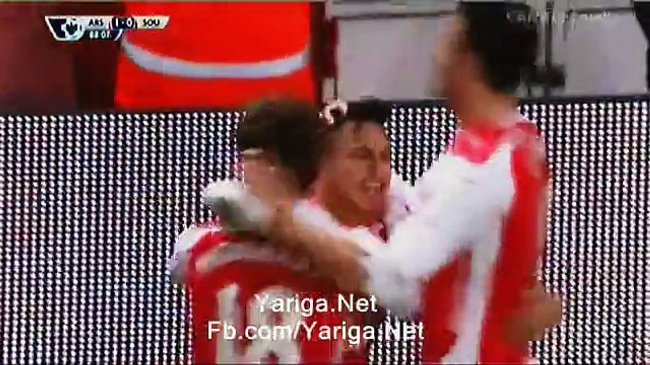 Arsenal 1 - 0 Southampton Sanchez 3/12/2014