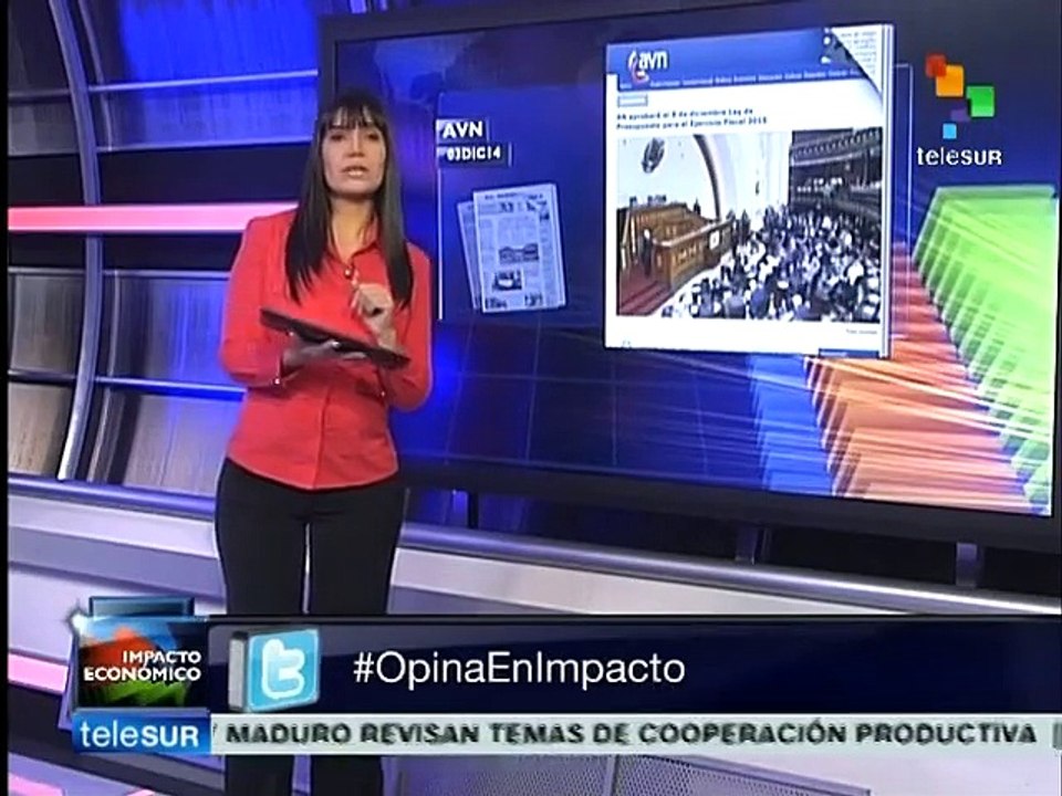 Venezuela: Asamblea Nacional aprobará el presupuesto nacional de 2015