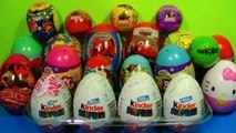 75 Kinder Surprise Eggs Transformers TMNT Angry Birds Shopkins DisneyFrozen PixarCars Mash