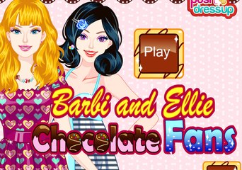 Princess Barbie Games - Barbie And Ellie Chocolate Fans Game - Gameplay Walkthrough