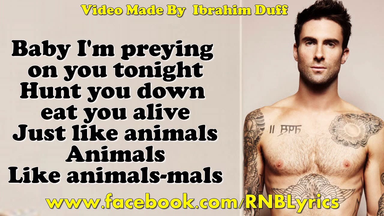 Maroon 5 - Animals (Lyrics Video) - video Dailymotion