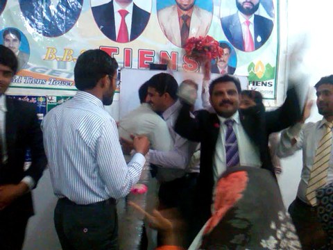 Weleome Tiens Trainer Mr Afzal at Liaquatpur