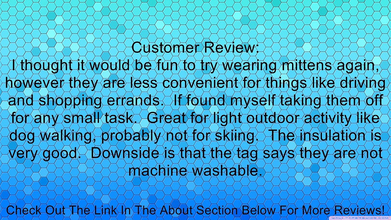 Columbia Women's Cascade Way Mitten (Black, Small) Review