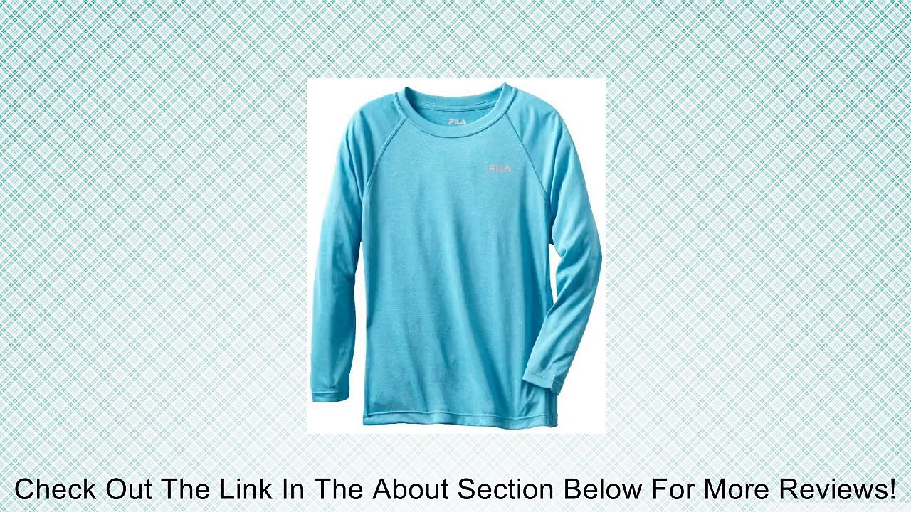 Fila Big Girls' Long Sleeve Heathered Performance Top, Fuschia, 7/8 Review