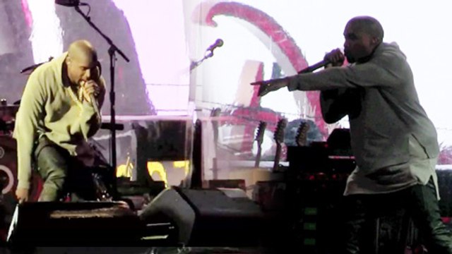 Kanye West performs at the World Aids Day Concert