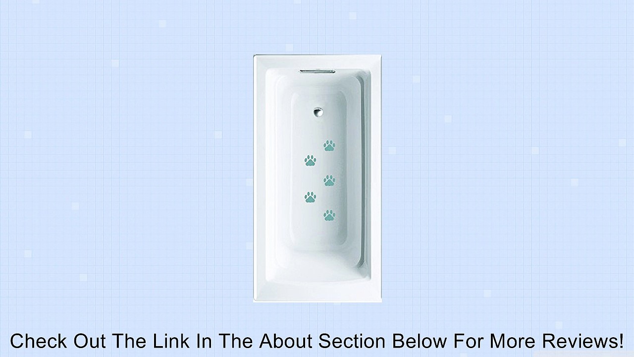 Blue Paw Prints Non-slip saftey shower or tub grip stickers Review