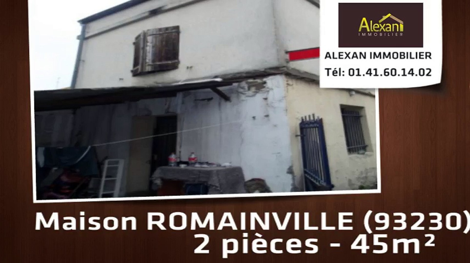 Vente Maison Romainville 45m Video Dailymotion