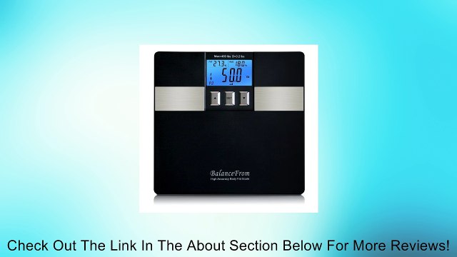 BalanceFrom High Accuracy Digital Body Fat Scale & Bathroom Scale with PC Connection and Fitness Software [NEWEST VERSION] Review