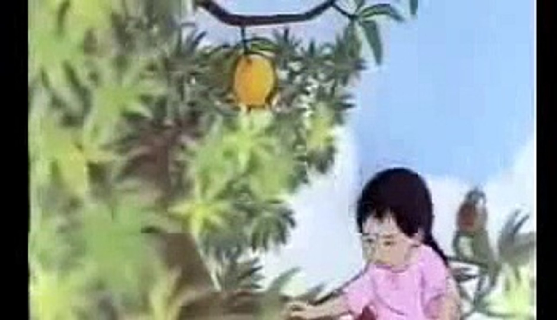 ⁣Meena Cartoon in Urdu Dividing The Mango