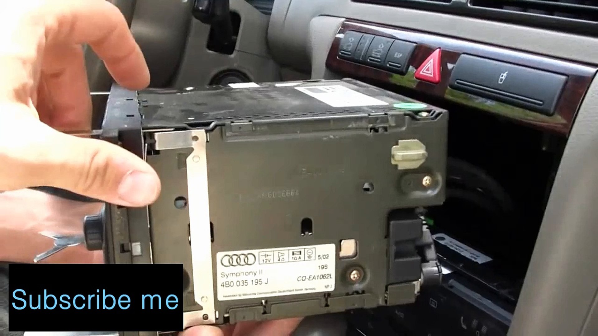 Removal and Replacement for 1997-2004 Audi A6 Autoradio CD Player - video  Dailymotion