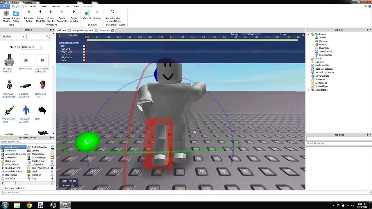 How to create an Animation on Roblox (2014)