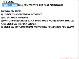 How To Get Fake Followers On Your Facebook Profile