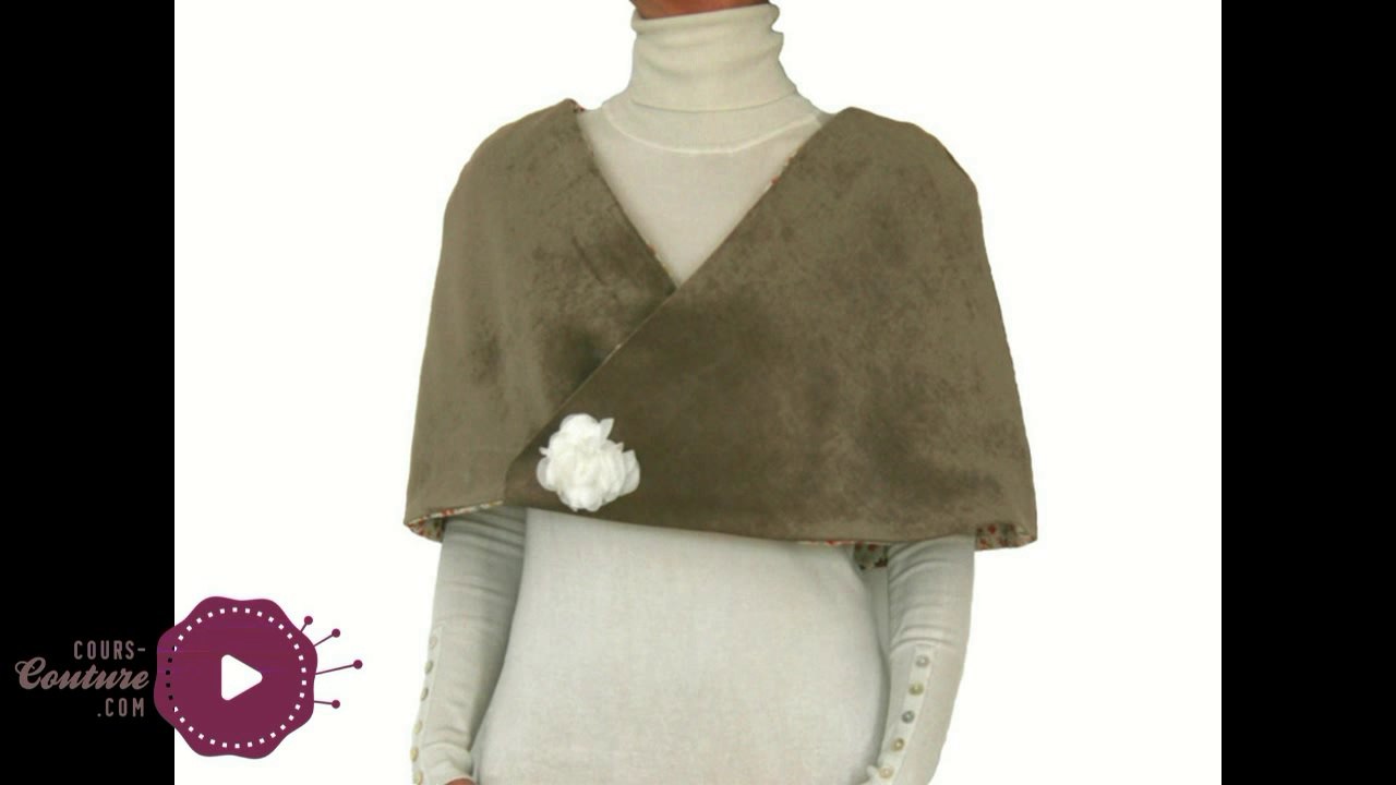 cours de couture - Comment coudre une cape pour femme - tuto de couture