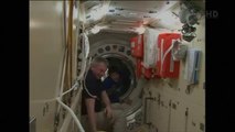 [ISS] Expedition 42 Greet New Crew As Hatches Are Opened