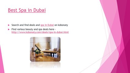 Dubai Beauty and Spa Deals