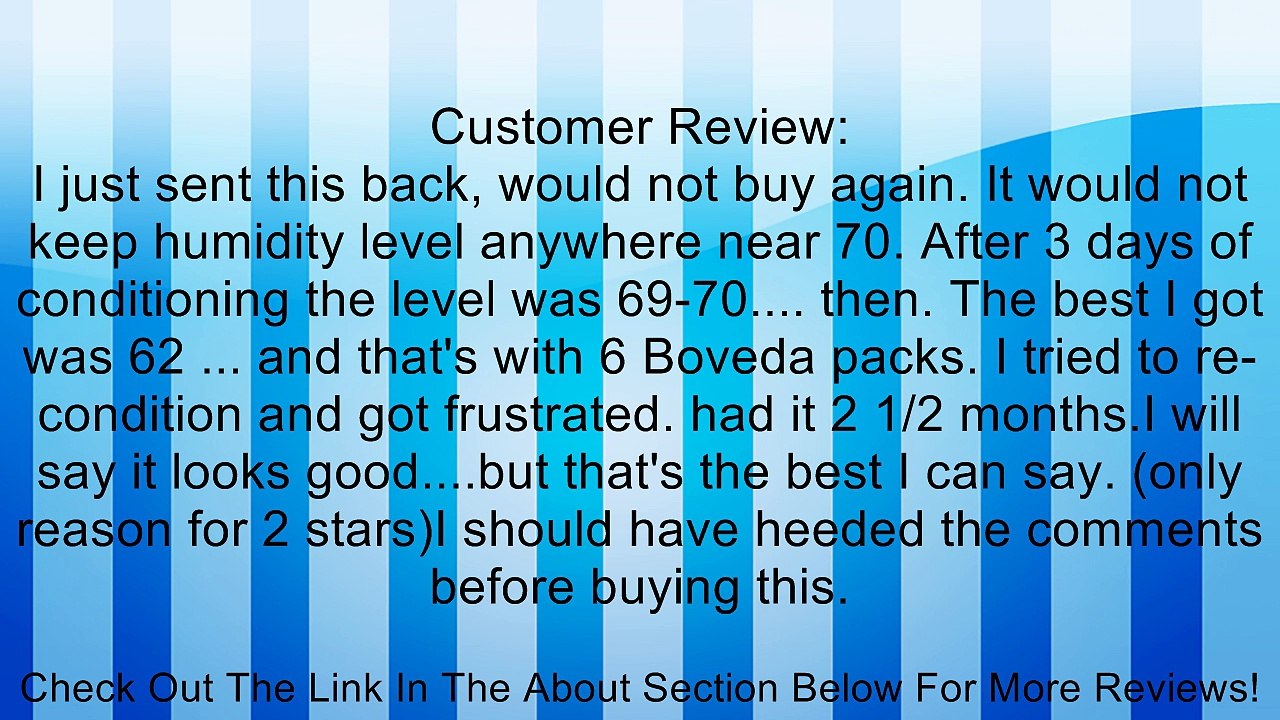 Mantello 100 Cigar Desktop Humidor Cherry Finish Review