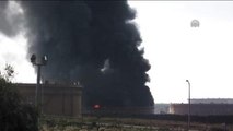 Ceyhan'da Botaş'ın Boş Petrol Tankında Yangın (3)
