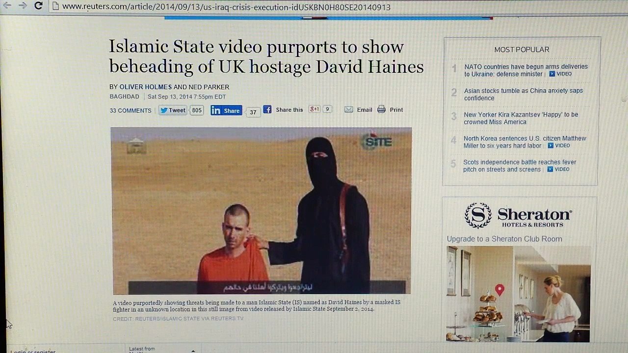 REPOST: ISIS BEHEADING VIDEOS ARE FAKE BECAUSE THERE IS NO BENEFIT TO WAKING UP THE SLEEPING GIANT.