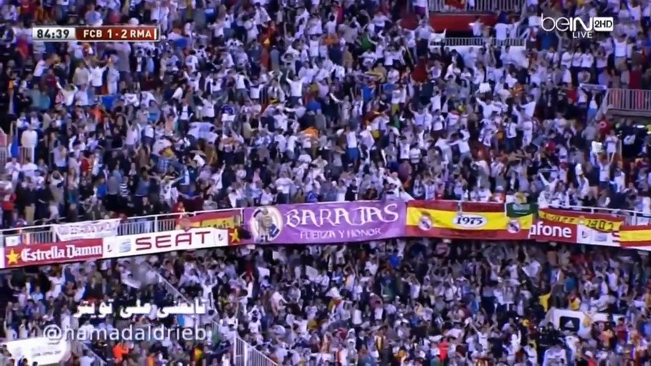 هدف غاريث بيل على برشلونة  نهائي كأس ملك إسباني...