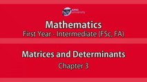 Matrices and Determinants - CH3