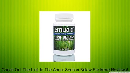 Emuaid First Defense Probiotic Dietary Supplement Review