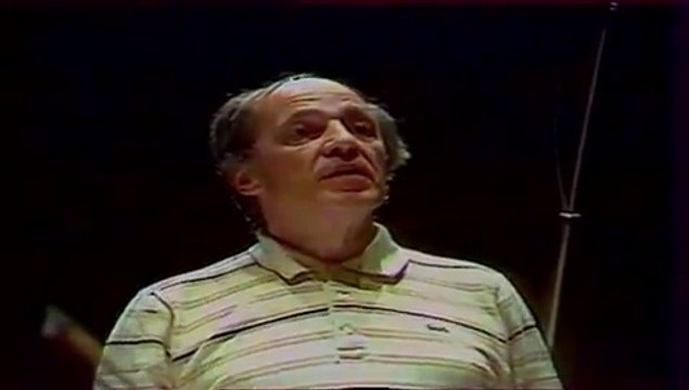 Pierre Boulez répète avec l'Orchestre de Paris