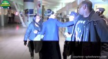 Rihanna Hugs Fans At The Airport