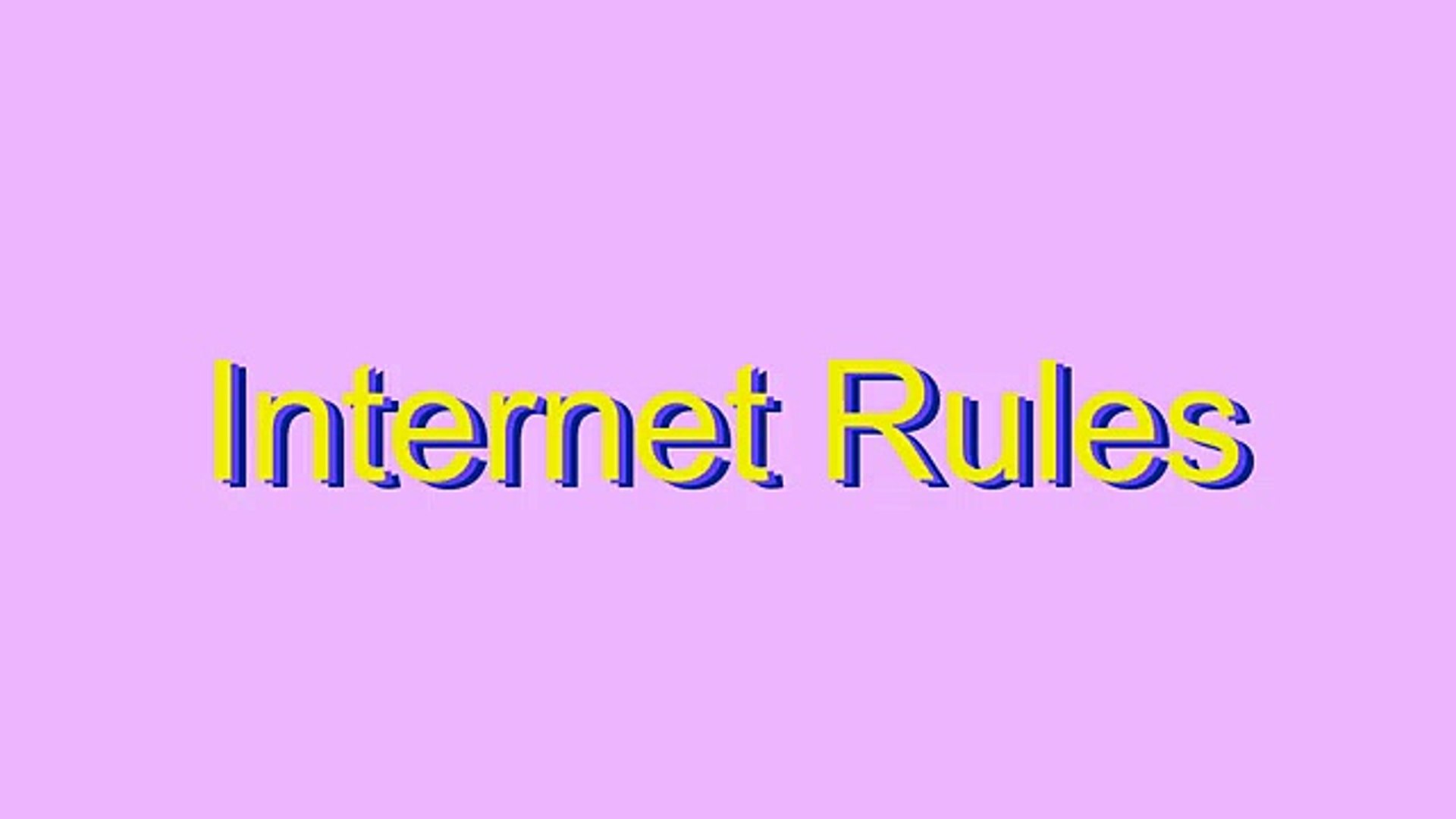 ⁣How to Pronounce Internet Rules