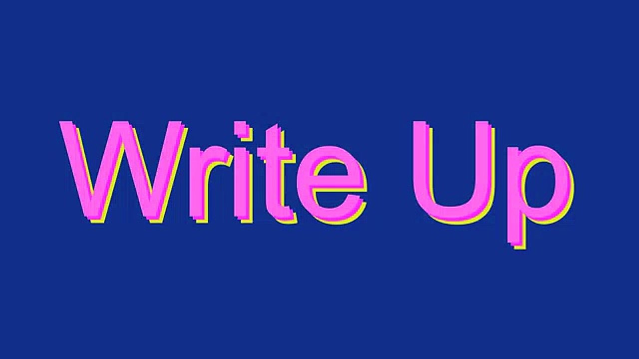 How to Pronounce Write Up